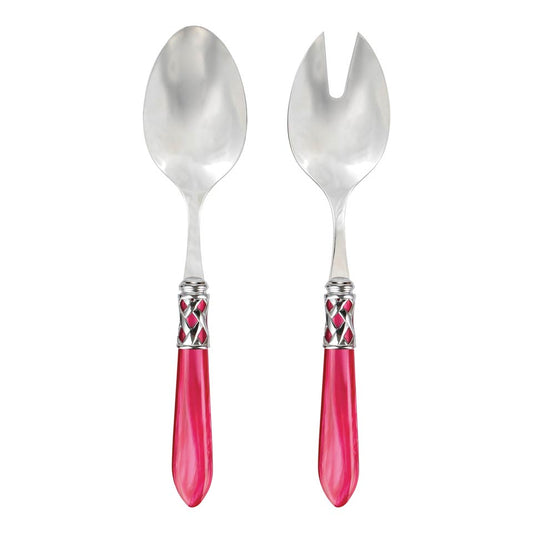 Brilliant Raspberry Salad Server Set