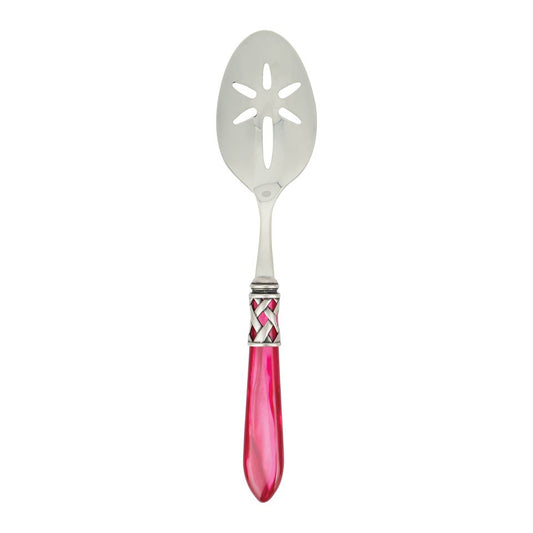 Antique Raspberry Slotted Serving Spoon
