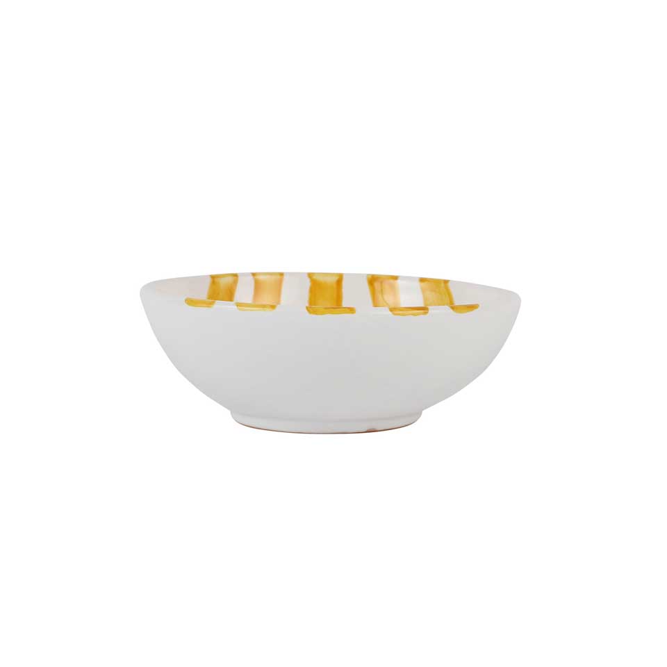 Yellow Stripe Cereal Bowl