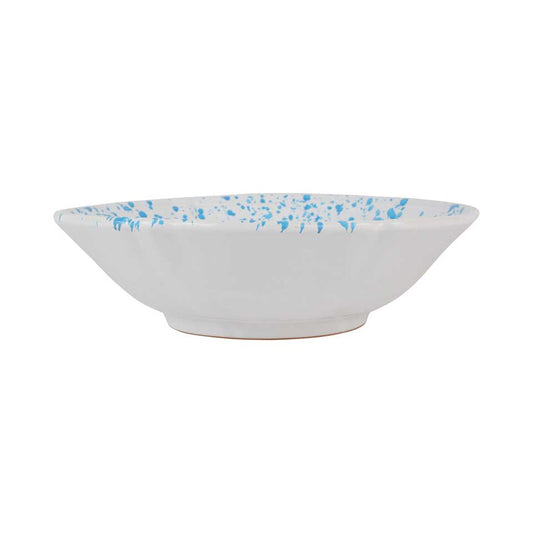 Aqua Splatter Serving Bowl