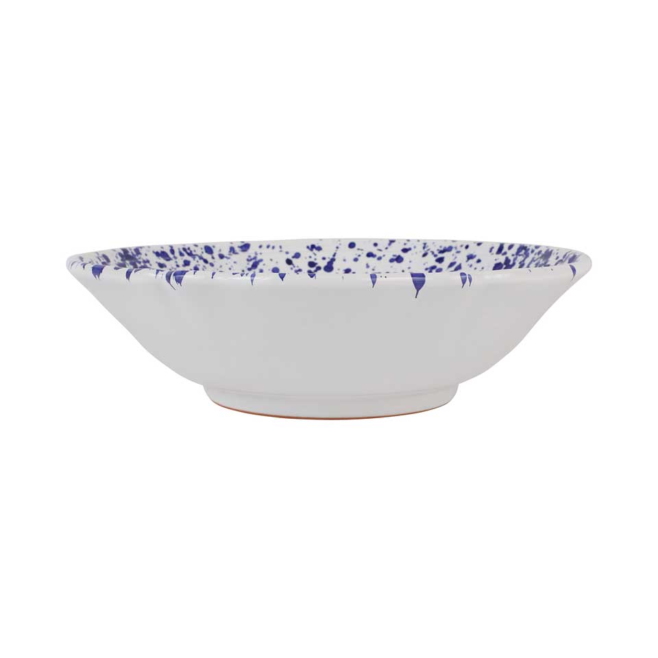 Cobalt Splatter Serving Bowl