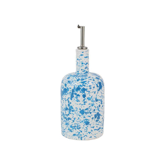 Aqua Splatter Olive Oil Bottle