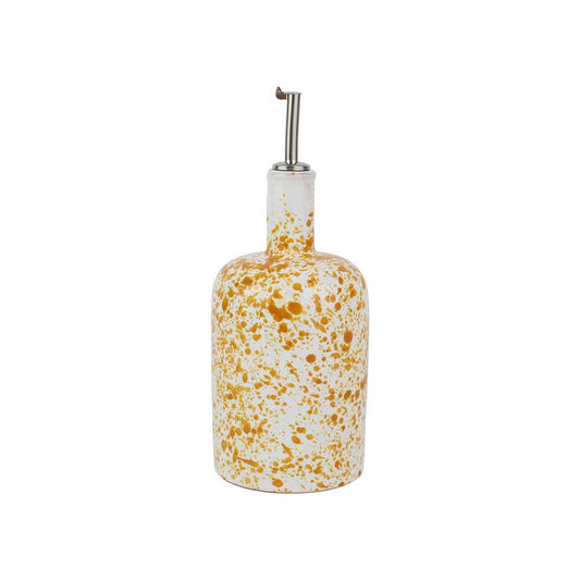 Yellow Splatter Olive Oil Bottle