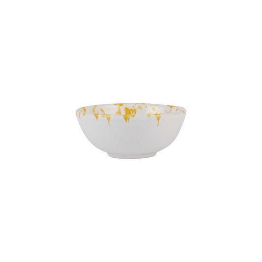Yellow Splatter Dipping Bowl