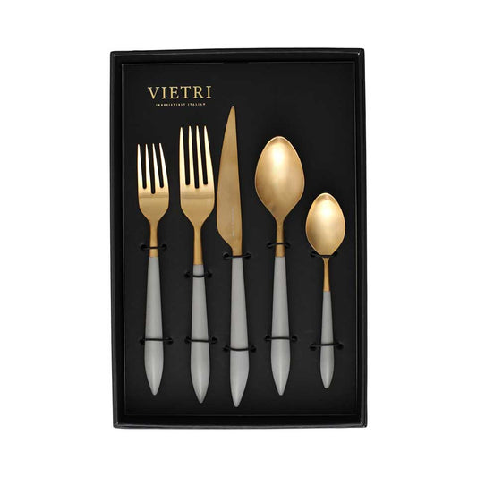 Oro & Light Gray Five-Piece Place Setting Ã¢ÂÂ Set of 4