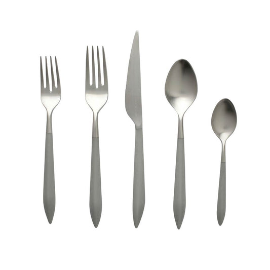 Argento & Light Gray Five-Piece Place Setting