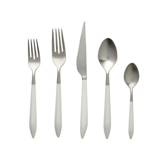 Argento & White Five-Piece Place Setting