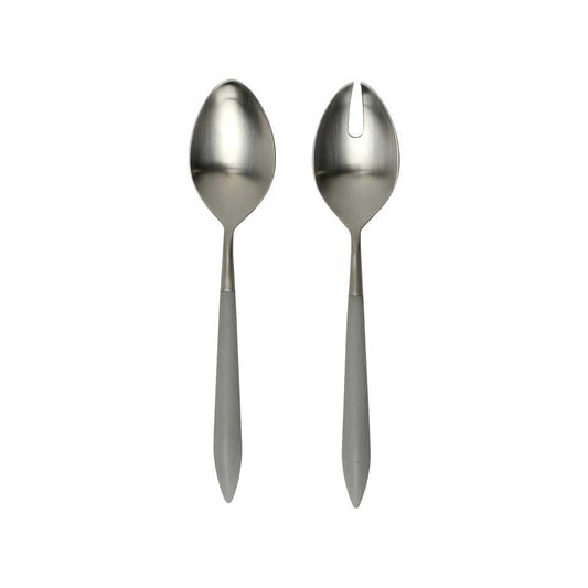 Argento & Light Gray Salad Serving Set