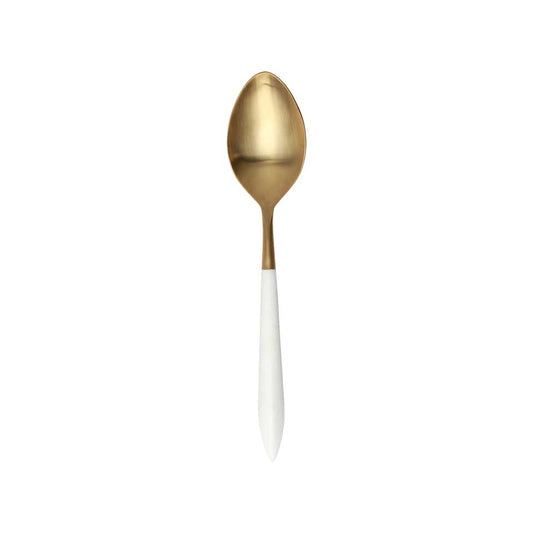 Oro & White Serving Spoon