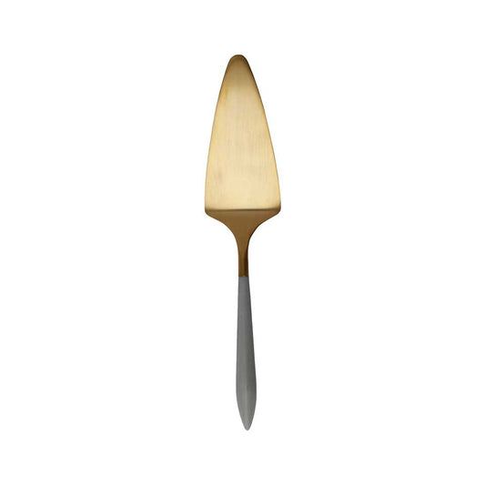 Oro & Light Gray Pastry Server