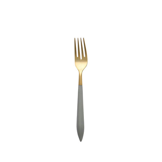 Oro & Light Gray Salad Fork