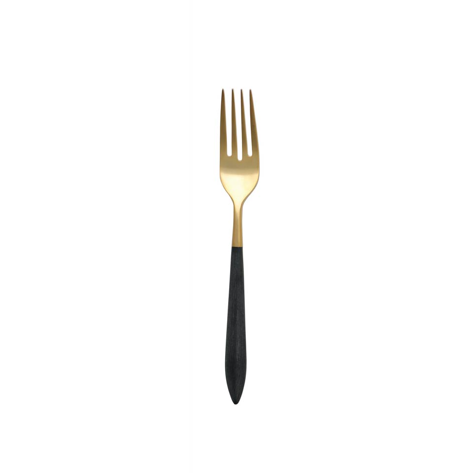 Oro & Black Place Fork