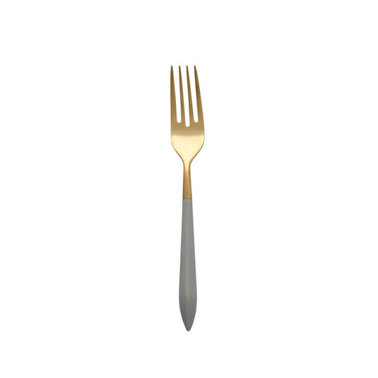 Oro & Light Gray Place Fork