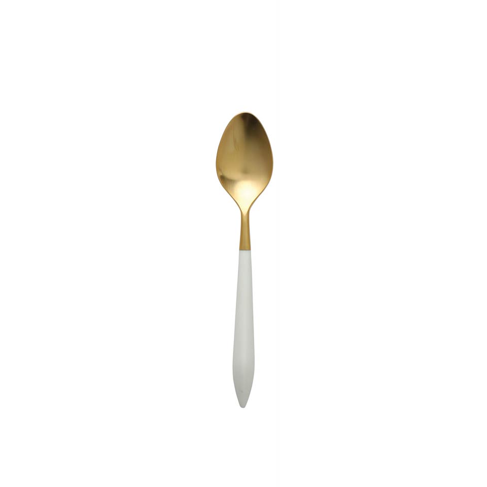 Oro & White Place Spoon