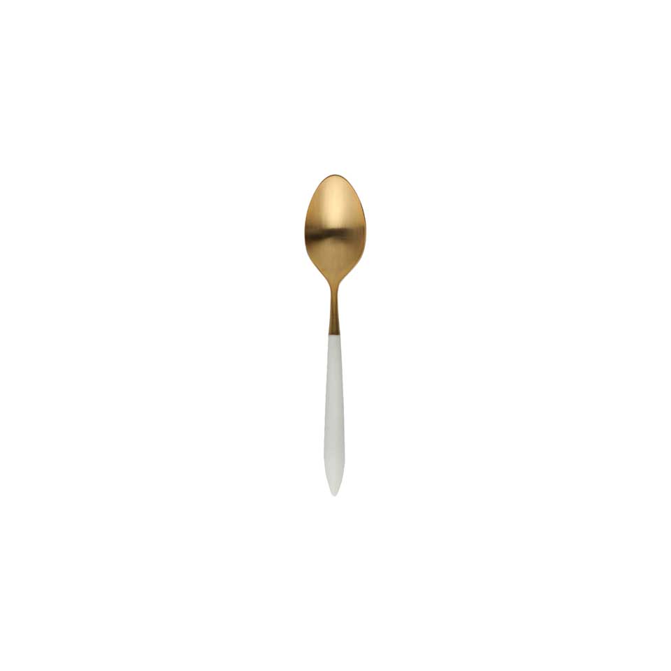 Oro & White Demitasse Spoon