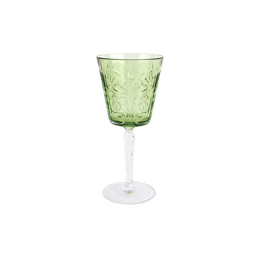Mint Green Wine Glass