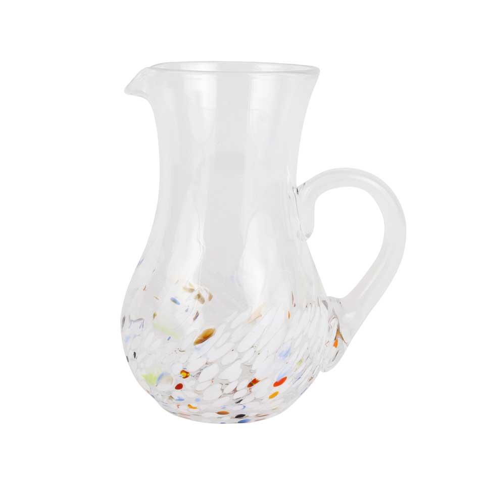 White Pitcher and Stirrer Set