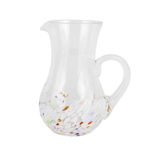 White Pitcher and Stirrer Set