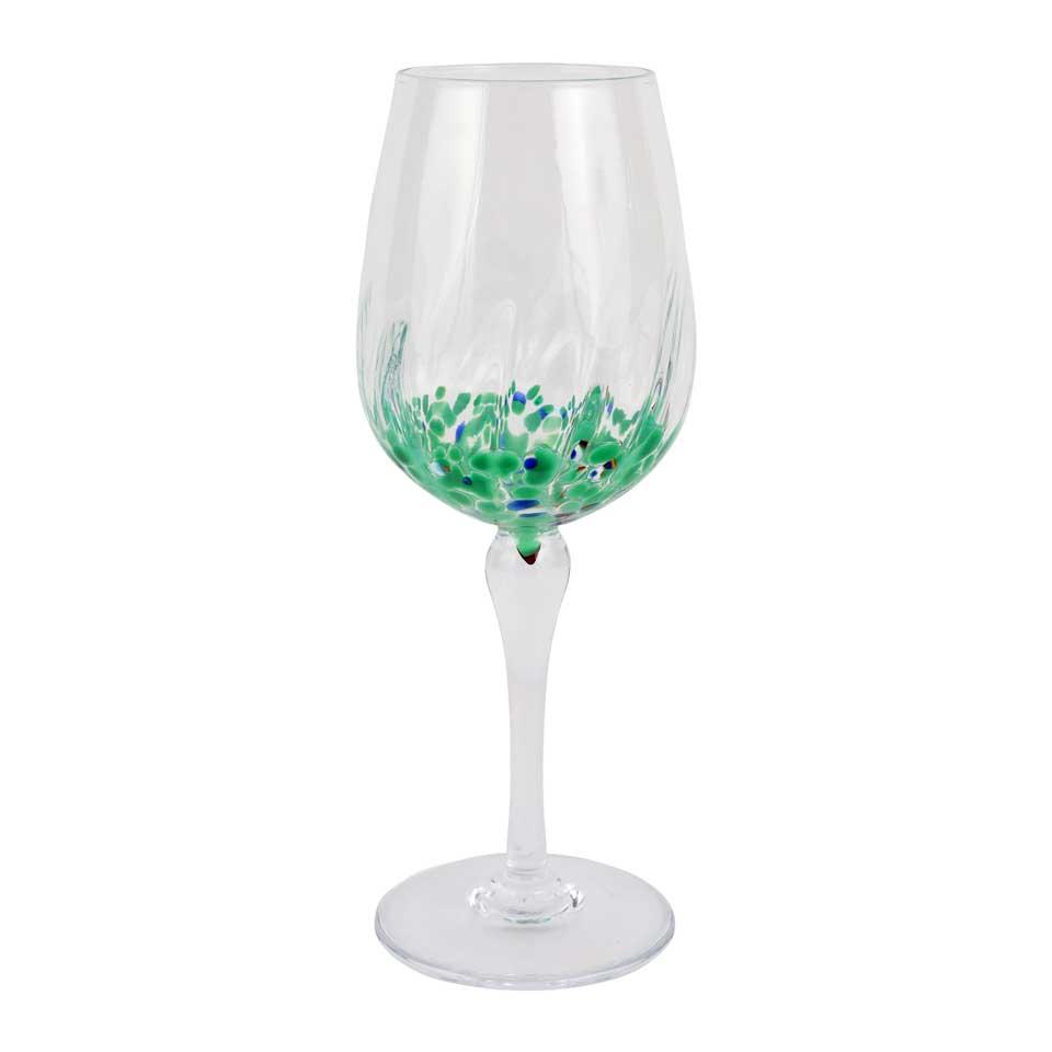Green Wine Glass