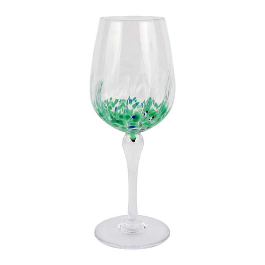 Green Wine Glass