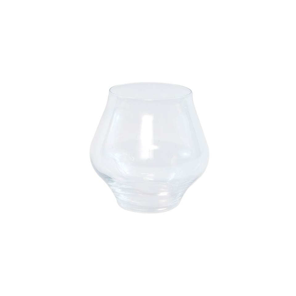 Clear Stemless Wine Glass