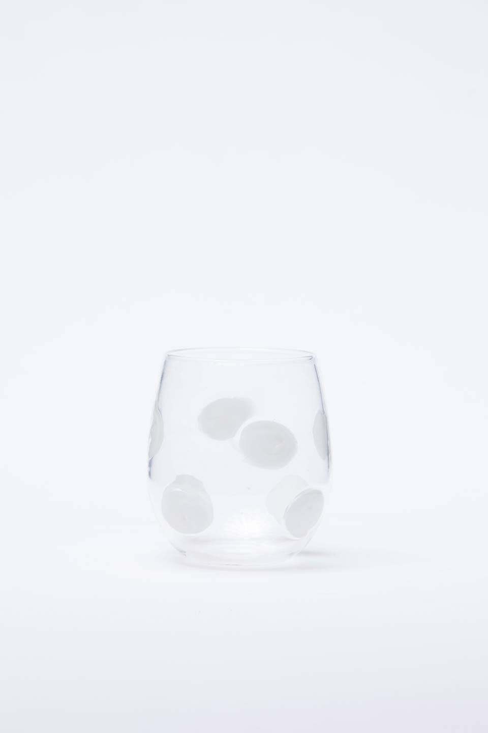 White Stemless Wine Glass
