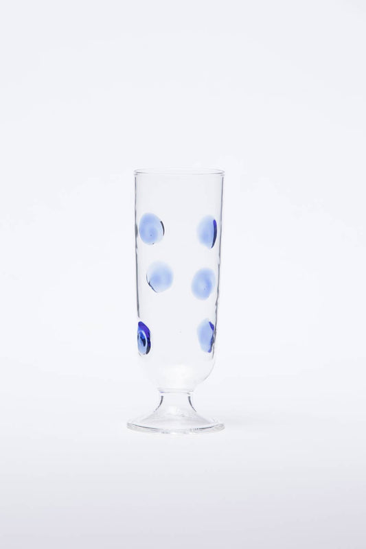 Blue Champagne Glass
