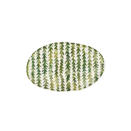 Leaves Small Oval Platter
