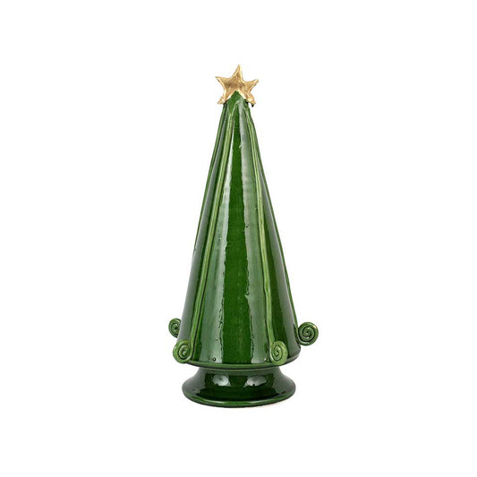 Green Medium Tree with Swirl