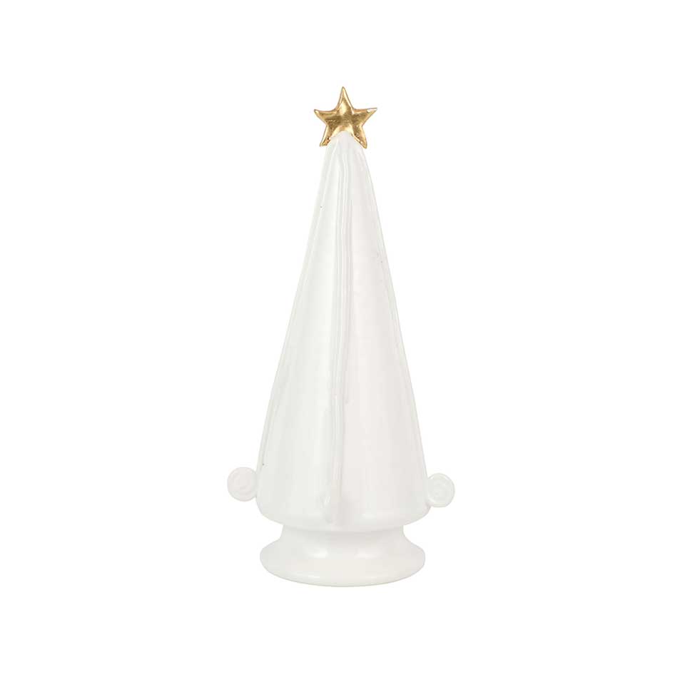 White Medium Tree with Swirl