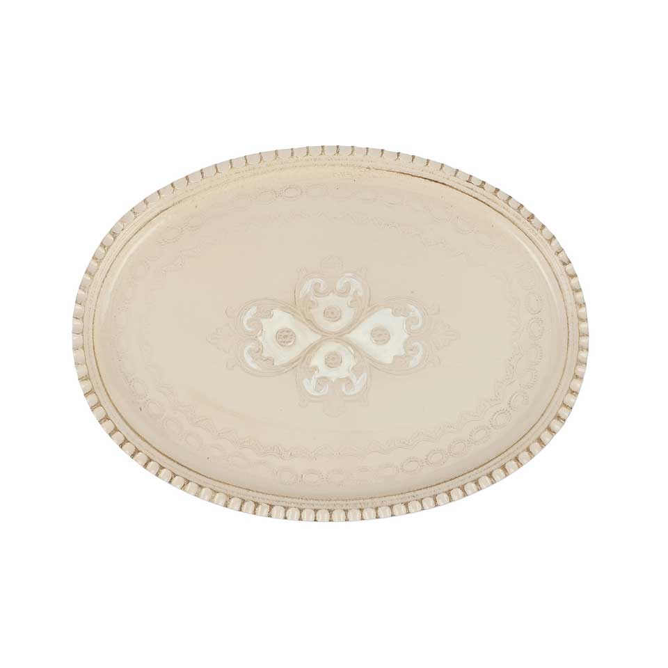 Taupe Small Oval Tray