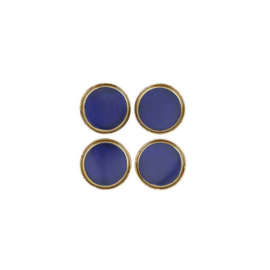 Cobalt & Gold Coasters - Set of 4