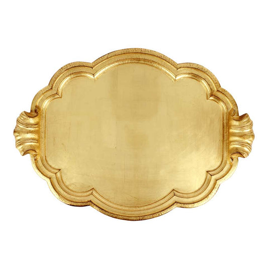 Gold Handled Large Tray