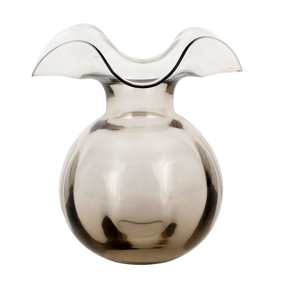 Gray Medium Fluted Vase