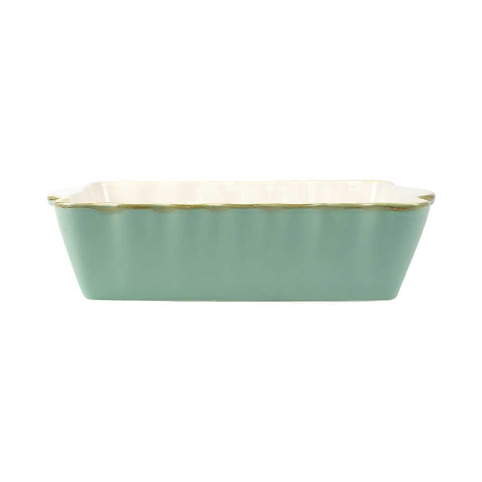 Aqua Medium Rectangular Baker