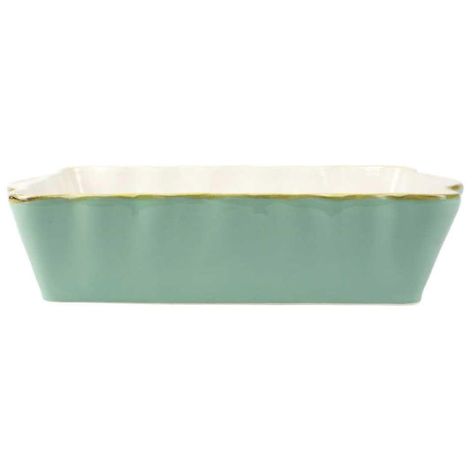 Aqua Large Rectangular Baker