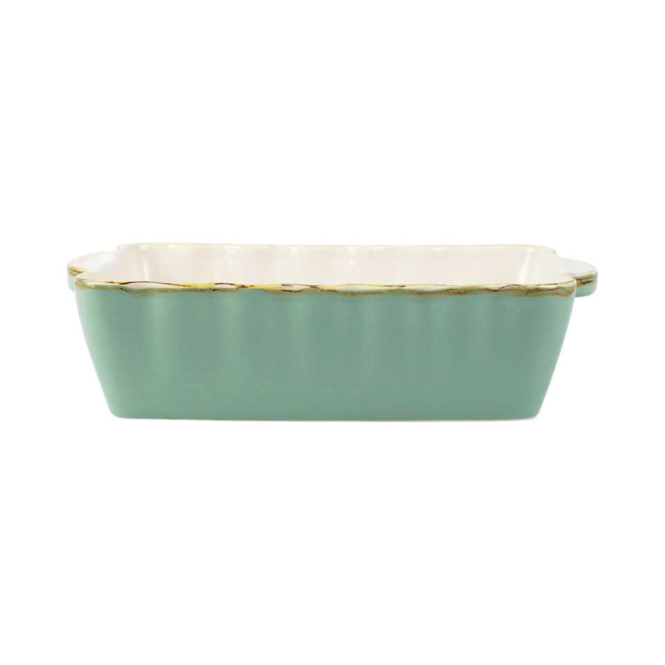 Aqua Small Rectangular Baker