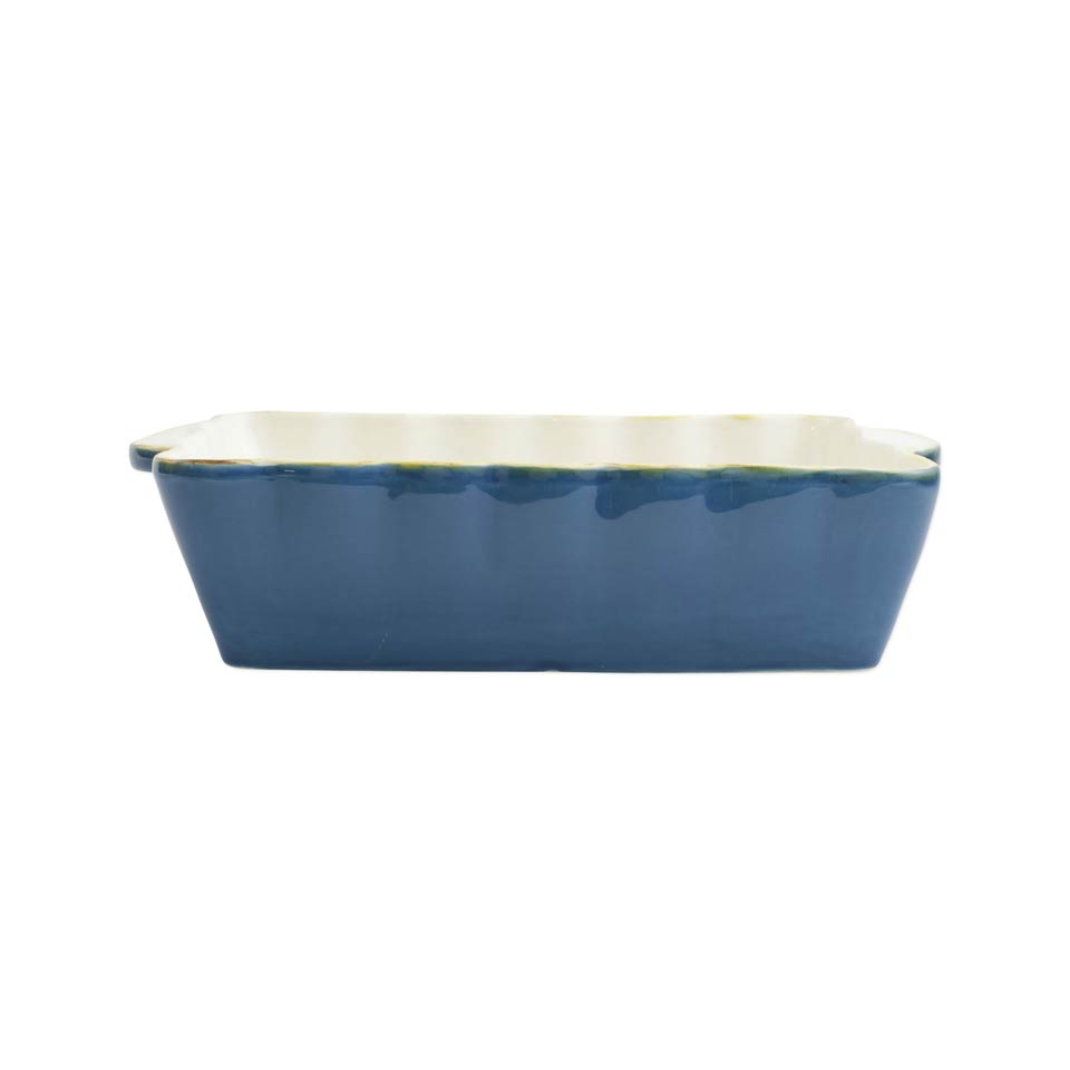 Blue Medium Rectangular Baker
