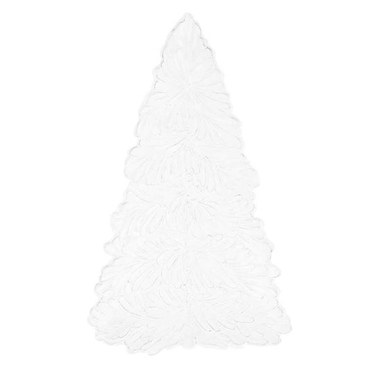White Figural Tree Small Platter