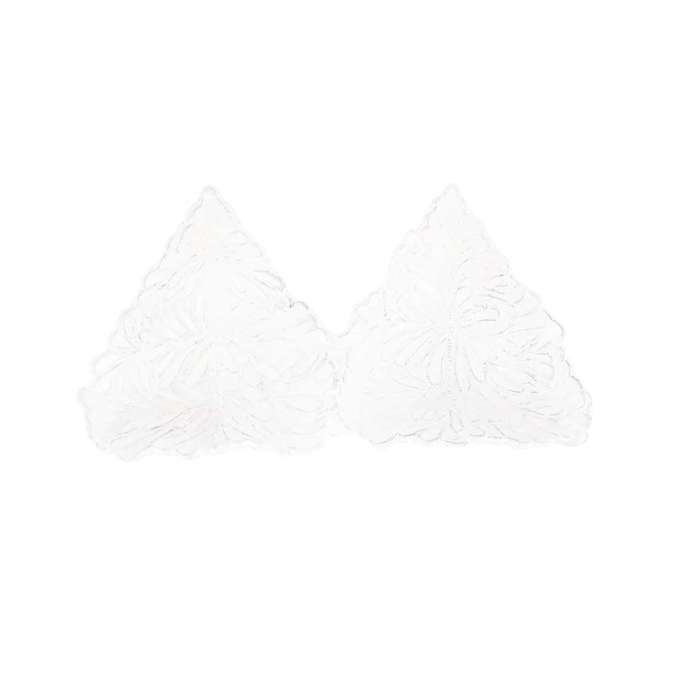 White Figural Tree Two-Part Server