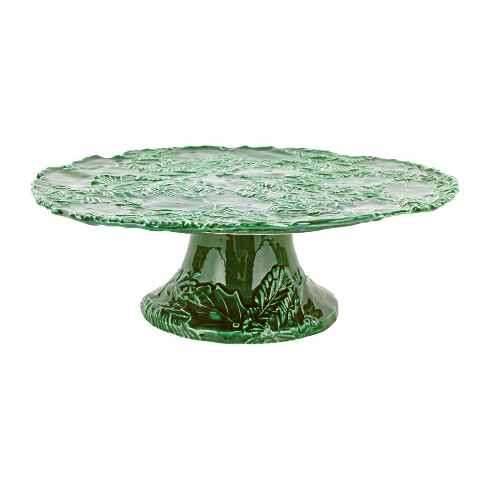 Green Figural Cake Stand
