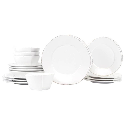 White Sixteen-Piece Place Setting