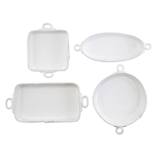 White 4-Piece Bakeware Essentials Set