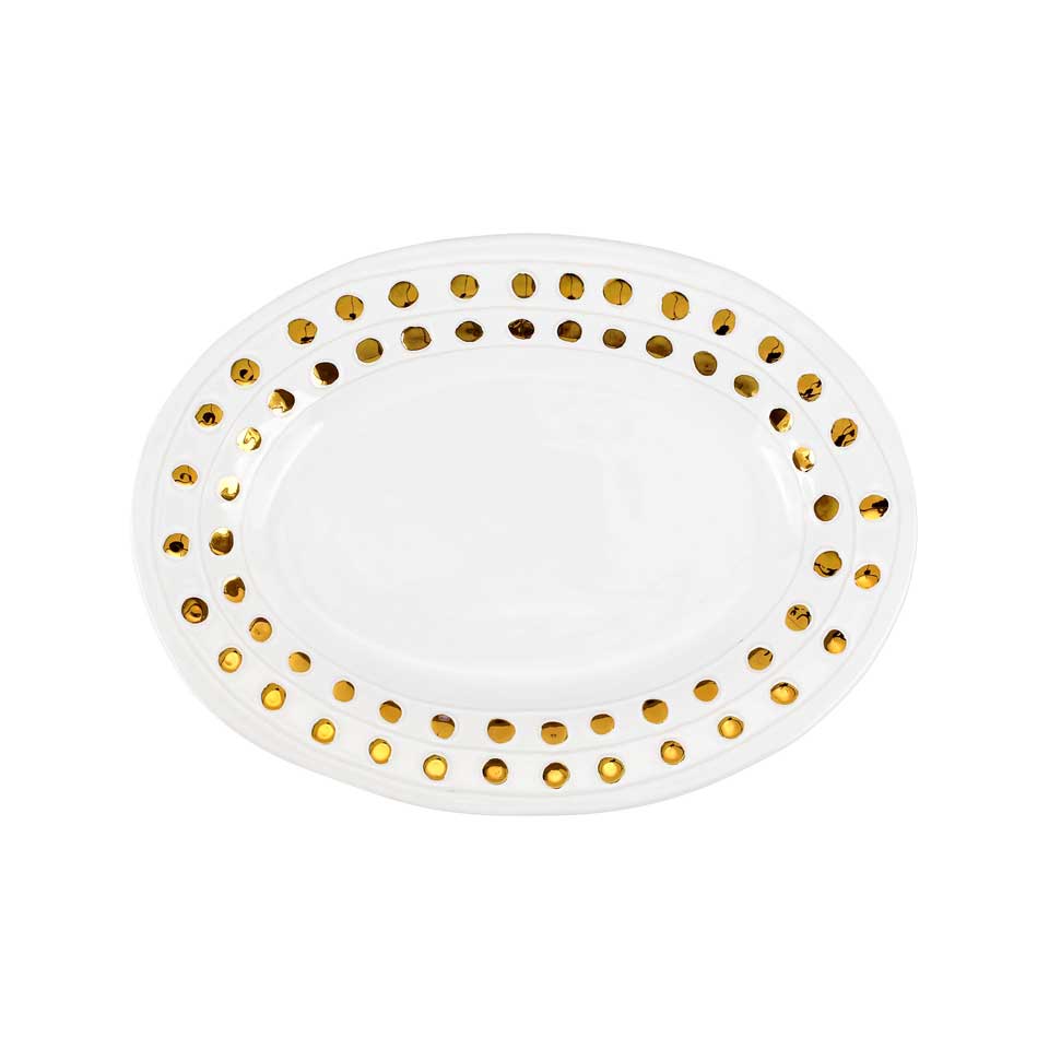 Gold Medium Oval Platter