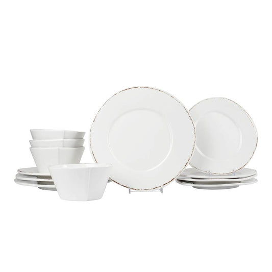 White Twelve-Piece Place Setting