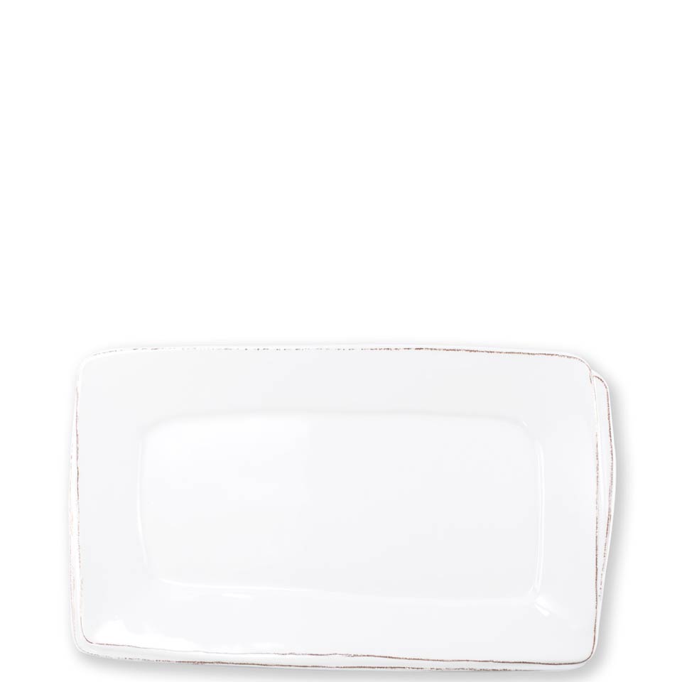 Melamine Lastra White Rectangular Platter