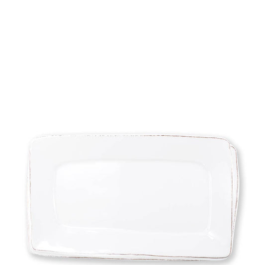 Melamine Lastra White Rectangular Platter