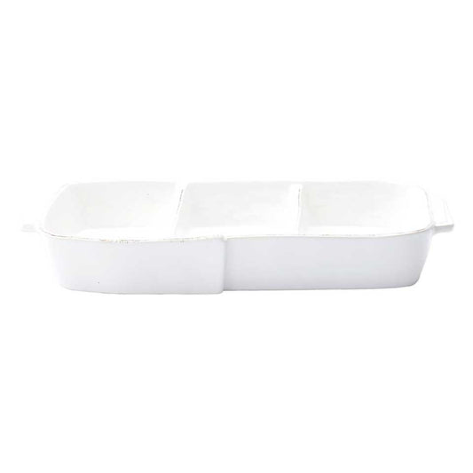 White Three-Part Server