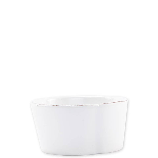 Melamine Lastra White Condiment Bowl