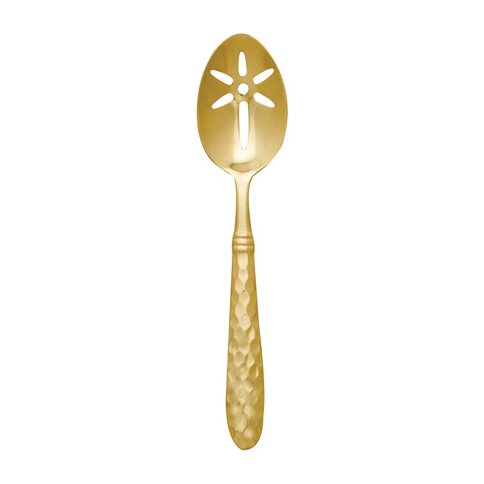 Gold Slotted Serving Spoon
